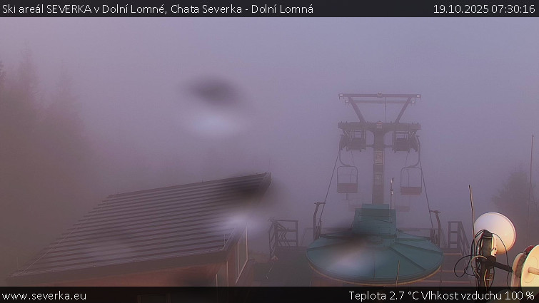 Ski areál SEVERKA v Dolní Lomné - Chata Severka - Dolní Lomná - 19.10.2025 v 07:30 Ski areál SEVERKA v Dolní Lomné - Chata Severka - Dolní Lomná - 19.10.2025 v 07:30