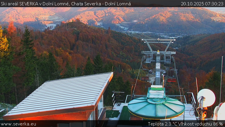 Ski areál SEVERKA v Dolní Lomné - Chata Severka - Dolní Lomná - 20.10.2025 v 07:30 Ski areál SEVERKA v Dolní Lomné - Chata Severka - Dolní Lomná - 20.10.2025 v 07:30