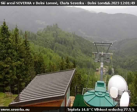 Ski areál SEVERKA v Dolní Lomné - Chata Severka - Dolní Lomná - 6.6.2023 v 12:01
