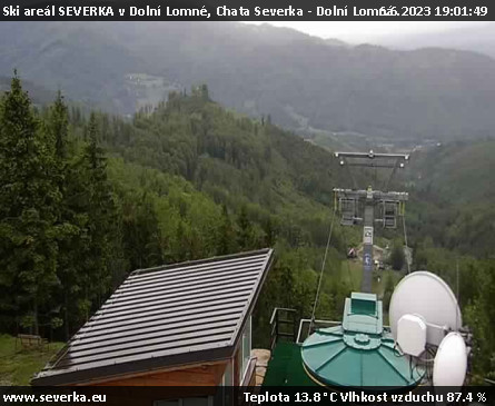 Ski areál SEVERKA v Dolní Lomné - Chata Severka - Dolní Lomná - 6.6.2023 v 19:01