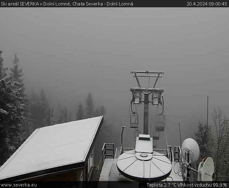 Ski areál SEVERKA v Dolní Lomné - Chata Severka - Dolní Lomná - 20.4.2024 v 09:00