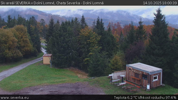 Ski areál SEVERKA v Dolní Lomné - Chata Severka - Dolní Lomná - 14.10.2025 v 18:00 Ski areál SEVERKA v Dolní Lomné - Chata Severka - Dolní Lomná - 14.10.2025 v 18:00