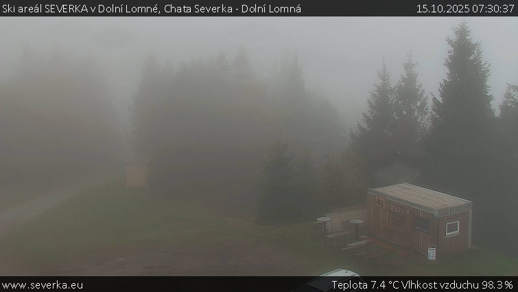 Ski areál SEVERKA v Dolní Lomné - Chata Severka - Dolní Lomná - 15.10.2025 v 07:30 Ski areál SEVERKA v Dolní Lomné - Chata Severka - Dolní Lomná - 15.10.2025 v 07:30