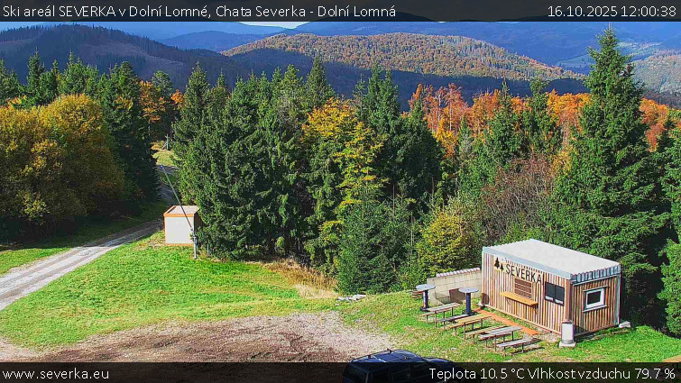 Ski areál SEVERKA v Dolní Lomné - Chata Severka - Dolní Lomná - 16.10.2025 v 12:00 Ski areál SEVERKA v Dolní Lomné - Chata Severka - Dolní Lomná - 16.10.2025 v 12:00