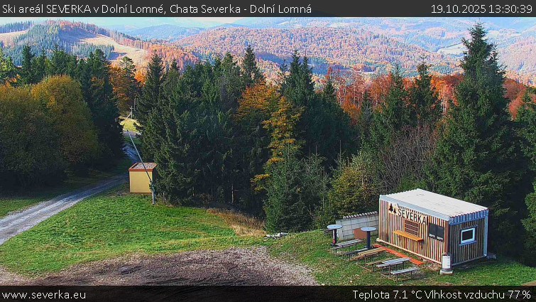 Ski areál SEVERKA v Dolní Lomné - Chata Severka - Dolní Lomná - 19.10.2025 v 13:30 Ski areál SEVERKA v Dolní Lomné - Chata Severka - Dolní Lomná - 19.10.2025 v 13:30