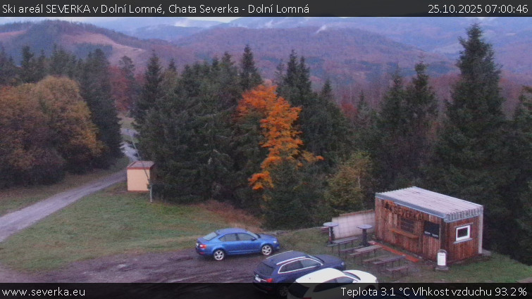 Ski areál SEVERKA v Dolní Lomné - Chata Severka - Dolní Lomná - 25.10.2025 v 07:00 Ski areál SEVERKA v Dolní Lomné - Chata Severka - Dolní Lomná - 25.10.2025 v 07:00
