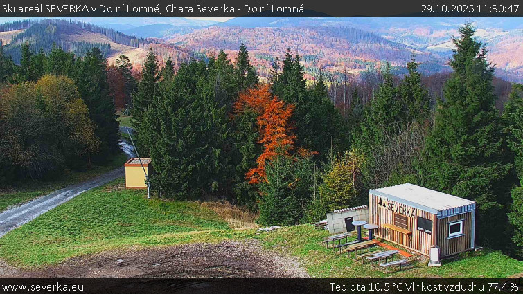 Ski areál SEVERKA v Dolní Lomné - Chata Severka - Dolní Lomná - 29.10.2025 v 11:30 Ski areál SEVERKA v Dolní Lomné - Chata Severka - Dolní Lomná - 29.10.2025 v 11:30