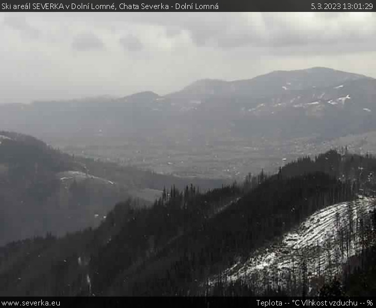 Ski areál SEVERKA v Dolní Lomné - Chata Severka - Dolní Lomná - 5.3.2023 v 13:01