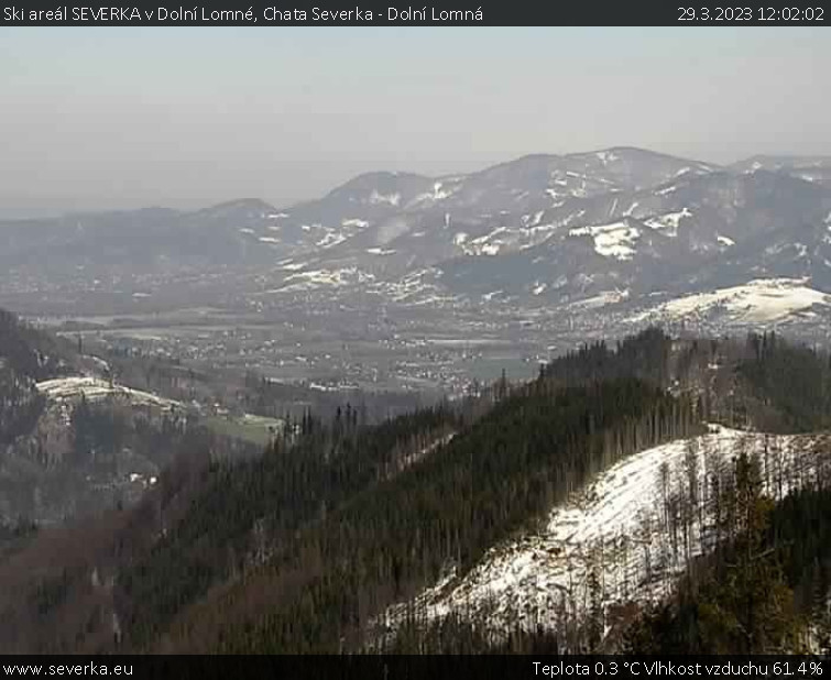 Ski areál SEVERKA v Dolní Lomné - Chata Severka - Dolní Lomná - 29.3.2023 v 12:02