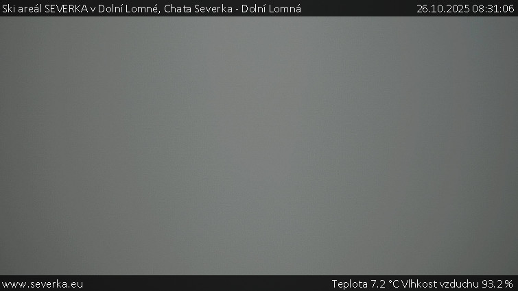 Ski areál SEVERKA v Dolní Lomné - Chata Severka - Dolní Lomná - 26.10.2025 v 08:31 Ski areál SEVERKA v Dolní Lomné - Chata Severka - Dolní Lomná - 26.10.2025 v 08:31