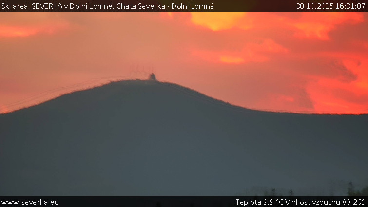 Ski areál SEVERKA v Dolní Lomné - Chata Severka - Dolní Lomná - 30.10.2025 v 16:31 Ski areál SEVERKA v Dolní Lomné - Chata Severka - Dolní Lomná - 30.10.2025 v 16:31