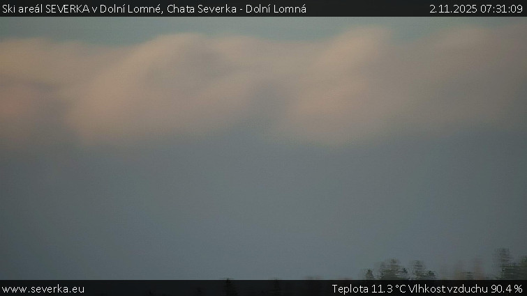 Ski areál SEVERKA v Dolní Lomné - Chata Severka - Dolní Lomná - 2.11.2025 v 07:31 Ski areál SEVERKA v Dolní Lomné - Chata Severka - Dolní Lomná - 2.11.2025 v 07:31