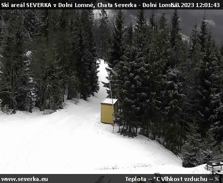 Ski areál SEVERKA v Dolní Lomné - Chata Severka - Dolní Lomná - 5.3.2023 v 12:01