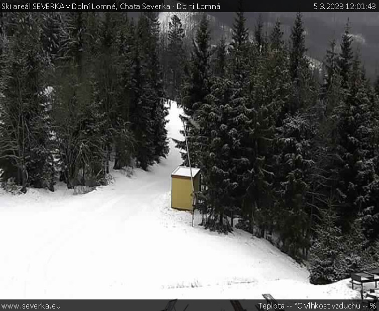 Ski areál SEVERKA v Dolní Lomné - Chata Severka - Dolní Lomná - 5.3.2023 v 12:01
