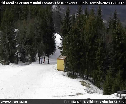 Ski areál SEVERKA v Dolní Lomné - Chata Severka - Dolní Lomná - 8.3.2023 v 12:02