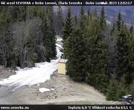 Ski areál SEVERKA v Dolní Lomné - Chata Severka - Dolní Lomná - 26.3.2023 v 12:02