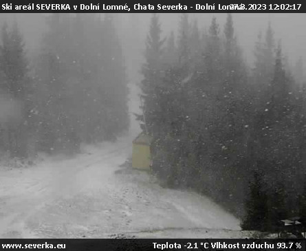 Ski areál SEVERKA v Dolní Lomné - Chata Severka - Dolní Lomná - 27.3.2023 v 12:02