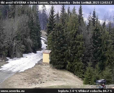 Ski areál SEVERKA v Dolní Lomné - Chata Severka - Dolní Lomná - 31.3.2023 v 12:02
