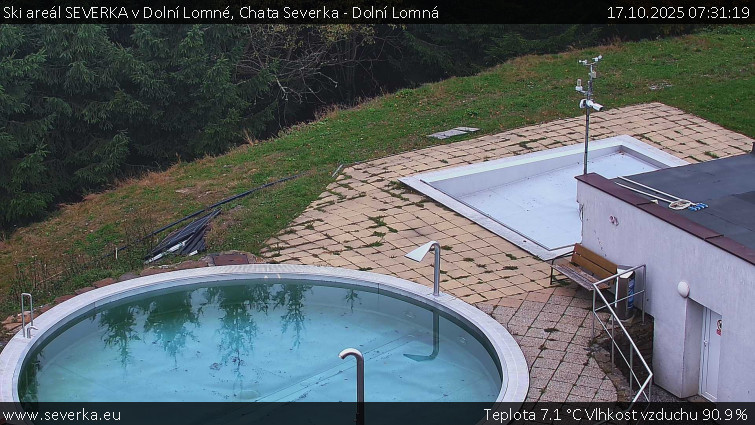 Ski areál SEVERKA v Dolní Lomné - Chata Severka - Dolní Lomná - 17.10.2025 v 07:31 Ski areál SEVERKA v Dolní Lomné - Chata Severka - Dolní Lomná - 17.10.2025 v 07:31