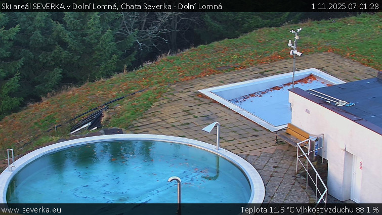 Ski areál SEVERKA v Dolní Lomné - Chata Severka - Dolní Lomná - 1.11.2025 v 07:01 Ski areál SEVERKA v Dolní Lomné - Chata Severka - Dolní Lomná - 1.11.2025 v 07:01