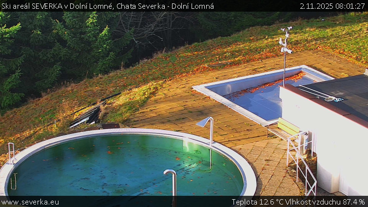 Ski areál SEVERKA v Dolní Lomné - Chata Severka - Dolní Lomná - 2.11.2025 v 08:01 Ski areál SEVERKA v Dolní Lomné - Chata Severka - Dolní Lomná - 2.11.2025 v 08:01