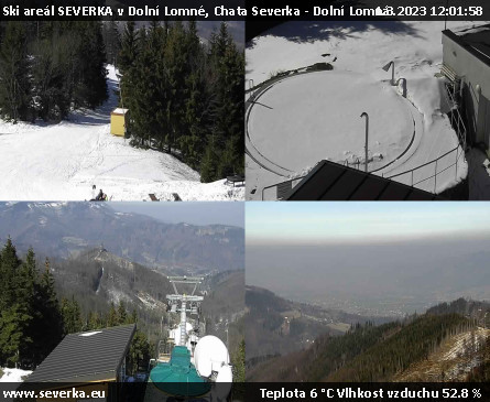 Ski areál SEVERKA v Dolní Lomné - Chata Severka - Dolní Lomná - 1.3.2023 v 12:01