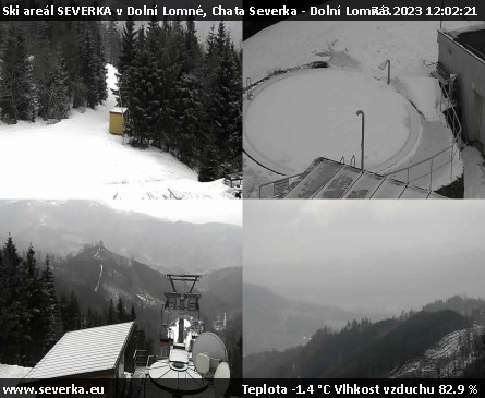 Ski areál SEVERKA v Dolní Lomné - Chata Severka - Dolní Lomná - 7.3.2023 v 12:02