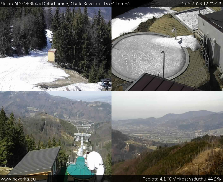 Ski areál SEVERKA v Dolní Lomné - Chata Severka - Dolní Lomná - 17.3.2023 v 12:02