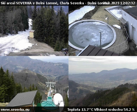 Ski areál SEVERKA v Dolní Lomné - Chata Severka - Dolní Lomná - 23.3.2023 v 12:02