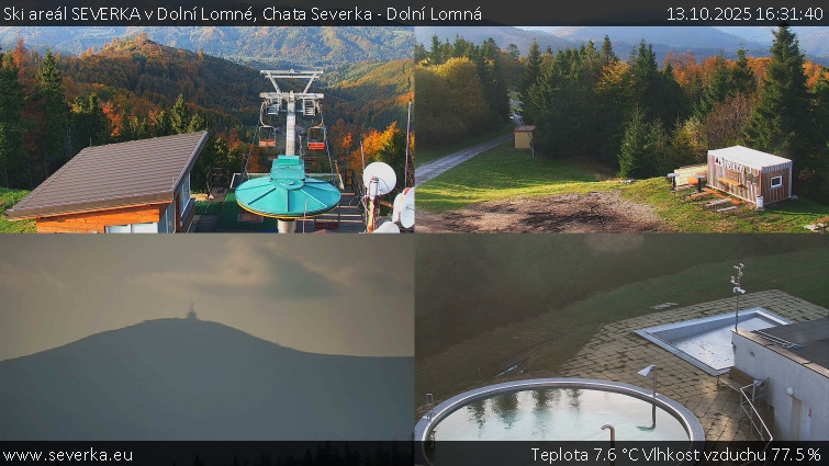 Ski areál SEVERKA v Dolní Lomné - Chata Severka - Dolní Lomná - 13.10.2025 v 16:31 Ski areál SEVERKA v Dolní Lomné - Chata Severka - Dolní Lomná - 13.10.2025 v 16:31