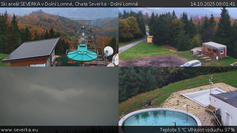 Ski areál SEVERKA v Dolní Lomné - Chata Severka - Dolní Lomná - 14.10.2025 v 08:01 Ski areál SEVERKA v Dolní Lomné - Chata Severka - Dolní Lomná - 14.10.2025 v 08:01