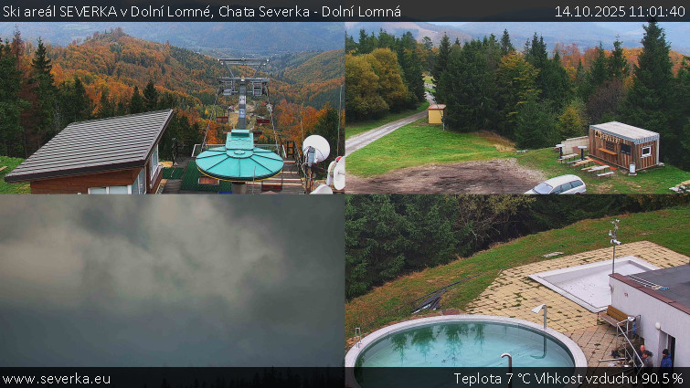 Ski areál SEVERKA v Dolní Lomné - Chata Severka - Dolní Lomná - 14.10.2025 v 11:01 Ski areál SEVERKA v Dolní Lomné - Chata Severka - Dolní Lomná - 14.10.2025 v 11:01