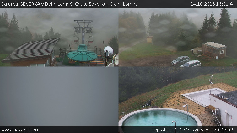 Ski areál SEVERKA v Dolní Lomné - Chata Severka - Dolní Lomná - 14.10.2025 v 16:31 Ski areál SEVERKA v Dolní Lomné - Chata Severka - Dolní Lomná - 14.10.2025 v 16:31