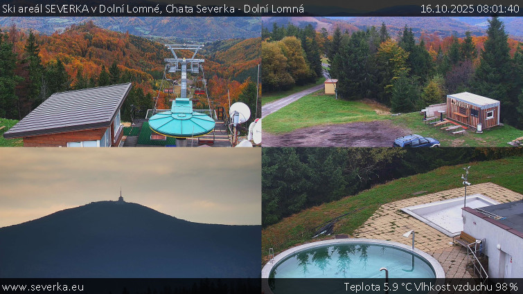 Ski areál SEVERKA v Dolní Lomné - Chata Severka - Dolní Lomná - 16.10.2025 v 08:01 Ski areál SEVERKA v Dolní Lomné - Chata Severka - Dolní Lomná - 16.10.2025 v 08:01