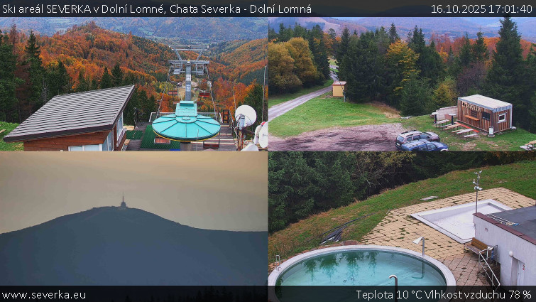 Ski areál SEVERKA v Dolní Lomné - Chata Severka - Dolní Lomná - 16.10.2025 v 17:01 Ski areál SEVERKA v Dolní Lomné - Chata Severka - Dolní Lomná - 16.10.2025 v 17:01