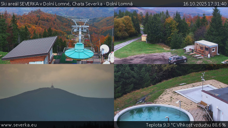 Ski areál SEVERKA v Dolní Lomné - Chata Severka - Dolní Lomná - 16.10.2025 v 17:31 Ski areál SEVERKA v Dolní Lomné - Chata Severka - Dolní Lomná - 16.10.2025 v 17:31