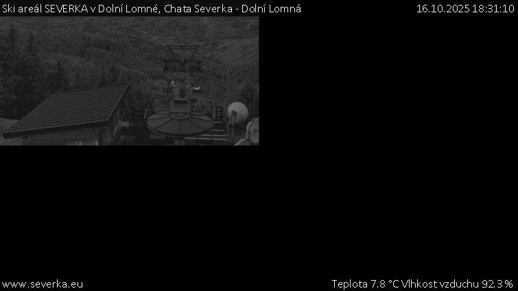 Ski areál SEVERKA v Dolní Lomné - Chata Severka - Dolní Lomná - 16.10.2025 v 18:31 Ski areál SEVERKA v Dolní Lomné - Chata Severka - Dolní Lomná - 16.10.2025 v 18:31