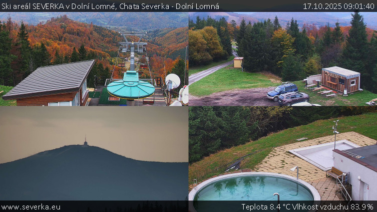 Ski areál SEVERKA v Dolní Lomné - Chata Severka - Dolní Lomná - 17.10.2025 v 09:01 Ski areál SEVERKA v Dolní Lomné - Chata Severka - Dolní Lomná - 17.10.2025 v 09:01