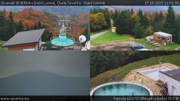 Ski areál SEVERKA v Dolní Lomné - Chata Severka - Dolní Lomná - 17.10.2025 v 11:01 Ski areál SEVERKA v Dolní Lomné - Chata Severka - Dolní Lomná - 17.10.2025 v 11:01