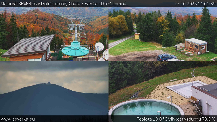 Ski areál SEVERKA v Dolní Lomné - Chata Severka - Dolní Lomná - 17.10.2025 v 14:01 Ski areál SEVERKA v Dolní Lomné - Chata Severka - Dolní Lomná - 17.10.2025 v 14:01