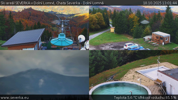 Ski areál SEVERKA v Dolní Lomné - Chata Severka - Dolní Lomná - 18.10.2025 v 13:01 Ski areál SEVERKA v Dolní Lomné - Chata Severka - Dolní Lomná - 18.10.2025 v 13:01