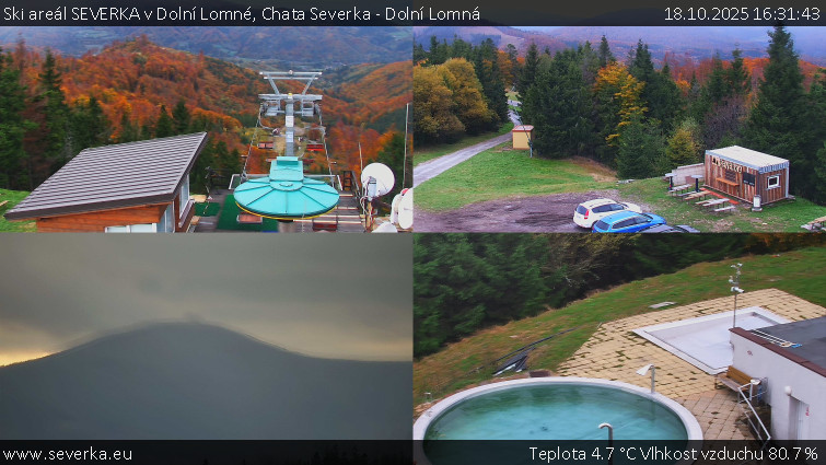 Ski areál SEVERKA v Dolní Lomné - Chata Severka - Dolní Lomná - 18.10.2025 v 16:31 Ski areál SEVERKA v Dolní Lomné - Chata Severka - Dolní Lomná - 18.10.2025 v 16:31