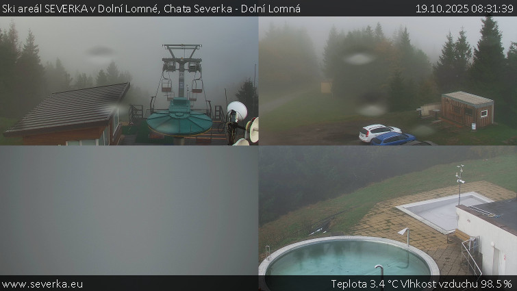 Ski areál SEVERKA v Dolní Lomné - Chata Severka - Dolní Lomná - 19.10.2025 v 08:31 Ski areál SEVERKA v Dolní Lomné - Chata Severka - Dolní Lomná - 19.10.2025 v 08:31