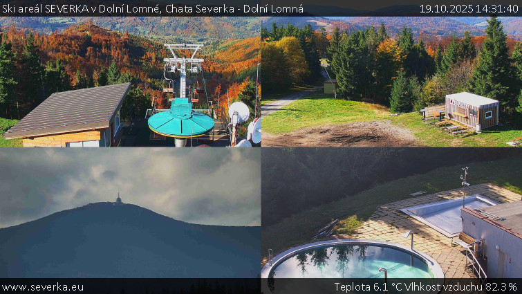 Ski areál SEVERKA v Dolní Lomné - Chata Severka - Dolní Lomná - 19.10.2025 v 14:31 Ski areál SEVERKA v Dolní Lomné - Chata Severka - Dolní Lomná - 19.10.2025 v 14:31