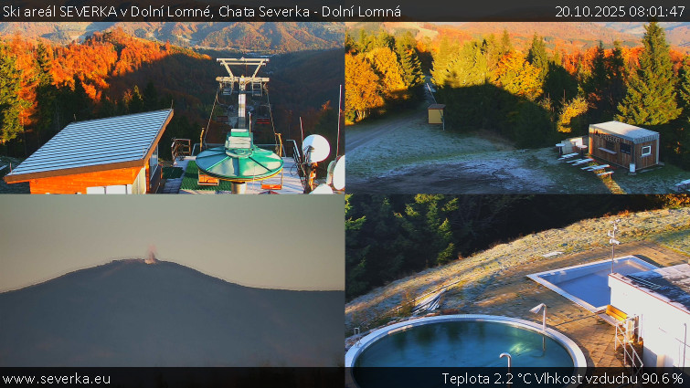 Ski areál SEVERKA v Dolní Lomné - Chata Severka - Dolní Lomná - 20.10.2025 v 08:01 Ski areál SEVERKA v Dolní Lomné - Chata Severka - Dolní Lomná - 20.10.2025 v 08:01