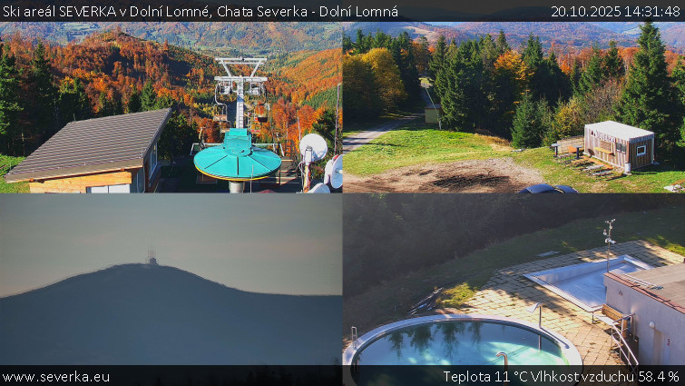 Ski areál SEVERKA v Dolní Lomné - Chata Severka - Dolní Lomná - 20.10.2025 v 14:31 Ski areál SEVERKA v Dolní Lomné - Chata Severka - Dolní Lomná - 20.10.2025 v 14:31