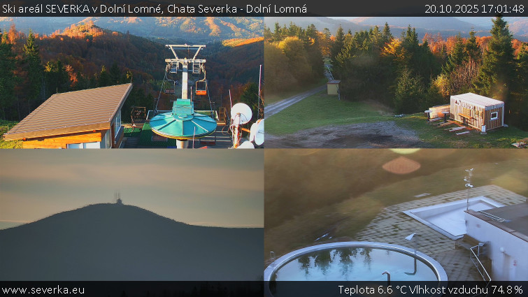 Ski areál SEVERKA v Dolní Lomné - Chata Severka - Dolní Lomná - 20.10.2025 v 17:01 Ski areál SEVERKA v Dolní Lomné - Chata Severka - Dolní Lomná - 20.10.2025 v 17:01