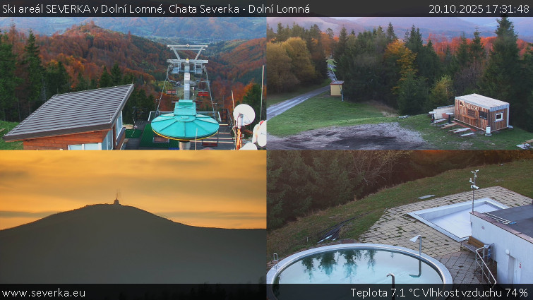 Ski areál SEVERKA v Dolní Lomné - Chata Severka - Dolní Lomná - 20.10.2025 v 17:31 Ski areál SEVERKA v Dolní Lomné - Chata Severka - Dolní Lomná - 20.10.2025 v 17:31
