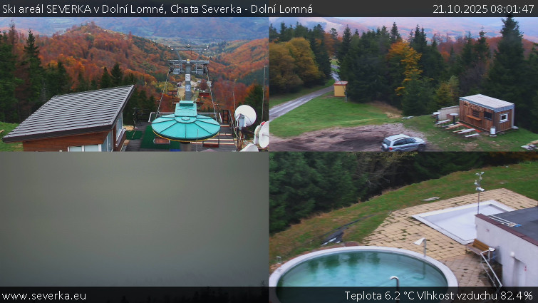 Ski areál SEVERKA v Dolní Lomné - Chata Severka - Dolní Lomná - 21.10.2025 v 08:01 Ski areál SEVERKA v Dolní Lomné - Chata Severka - Dolní Lomná - 21.10.2025 v 08:01