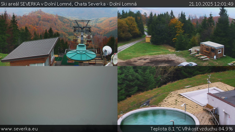 Ski areál SEVERKA v Dolní Lomné - Chata Severka - Dolní Lomná - 21.10.2025 v 12:01 Ski areál SEVERKA v Dolní Lomné - Chata Severka - Dolní Lomná - 21.10.2025 v 12:01